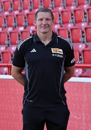 Athletiktrainer Martin Krüger; 1.FC Union Berlin FCU Fußball 1.BL Bundesliga Porträttermin Saison 2025 2026 Headshot, Porträt, Portrait, Vorstellung, Präsentation, Pressetermin, GER 19.08.25