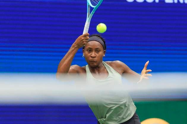 August 20, 2025, Flushing Meadows, New York, USA: Coco Gauff during her practice with Elina Svitolina at the 2025 US Open at USTA Billie Jean King National Tennis Center on Wednesday August 20, 2025 in the Flushing neighborhood of the Queens borough of New York City. JAVIER ROJAS PI Flushing Meadows USA - ZUMAp124 20250820_zaa_p124_018 Copyright: xJavierxRojasx