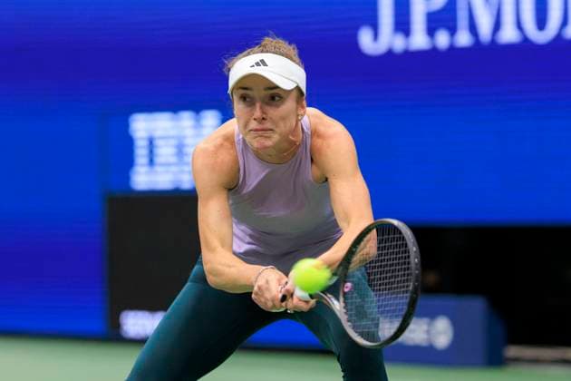 August 20, 2025, Flushing Meadows, New York, USA: Elina Svitolina during her practice with Coco Gauff at the 2025 US Open at USTA Billie Jean King National Tennis Center on Wednesday August 20, 2025 in the Flushing neighborhood of the Queens borough of New York City. JAVIER ROJAS PI Flushing Meadows USA - ZUMAp124 20250820_zaa_p124_024 Copyright: xJavierxRojasx