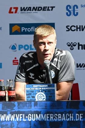 Gudjon Valur Sigurdsson (VfL Gummersbach Trainer) bei der Saison-Pressekonferenz GER, VfL Gummersbach, Teamvorstellung, Handball, 1. Bundesliga, Spielzeit 2025-2026, 20.08.2025 GER, VfL Gummersbach, Teamvorstellung, Handball, 1. Bundesliga, Spielzeit 2025-2026, 20.08.2025 Gummersbach Copyright: xEibner-Pressefoto JuergenxAugstx EP_JAT