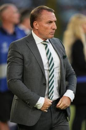 Celtic Manager Brendan Rodgers Celtic v Kairat Almaty, UEFA Champions League, Play-Off Round, First Leg, Football, Celtic Park, Glasgow, Scotland, UK - 20 Aug 2025Glasgow Celtic Park Scotland United Kingdom EDITORIAL USE ONLY No use with unauthorised audio, video, data, fixture lists, club league logos or live services. Online in-match use limited to 120 images, no video emulation. No use in betting, games or single club league player publications. Copyright: xStuartxWallace Shutterstockx 15446684ao