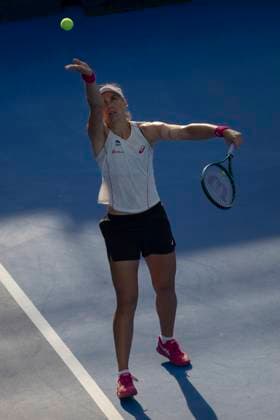 August 20, 2025, Monterrey, Nuevo Leon, Mexico: Beatriz Haddad Maia (BRA) in action against Marie BouzkovoÂ¡ (CZE) during their match at the Monterrey Open WTA, Tennis Damen 500. BouzkovoÂ¡ wins by a score of 6:3 6:4. Monterrey Mexico - ZUMAo125 20250820_zip_o125_001 Copyright: xAntonioxOjedax