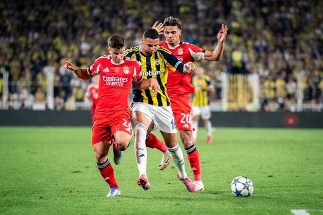 UEFA Champions League Playoff Match Fenerbahce Vs Benfica in Istanbul, Turkey - 20 Aug 2025 Yousseff En-Nesyri of Fenerbahce seen in action during the UEFA Champions League Playoff match between Fenerbahce and Benfica at Chobani Stadium. Final score Fenerbahce 0 : 0 Benfica Istanbul Turkey Copyright: xYagizxGurtugx xSOPAxImagesx YGURTUG-29