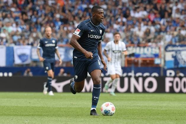 Mathis Clairicia (VfL Bochum) 10.08.2025, Fussball 2. Bundesliga, Saison 2025 2026, 2. Spieltag, VfL Bochum - SV Elversberg 2:0 DFL regulations prohibit any use of photographs as image sequences and or quasi-video Bochum Vonovia Ruhrstadion Nordrhein Westfalen Deutschland
