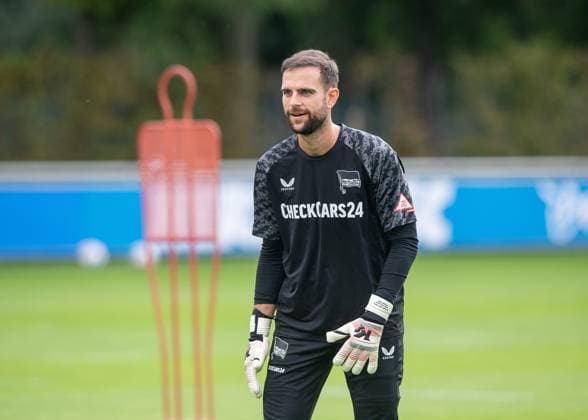 Fussball, Herren, Saison 2025 26, 2. Bundesliga, Hertha BSC, Training, Torhüter Marius Gersbeck (Hertha BSC), 20.08. 2025,