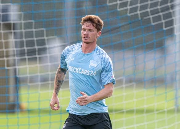 Fussball, Herren, Saison 2025 26, 2. Bundesliga, Hertha BSC, Training, Sebastian Grönning (Hertha BSC), 20.08. 2025,