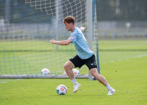 Fussball, Herren, Saison 2025 26, 2. Bundesliga, Hertha BSC, Training, Sebastian Grönning (Hertha BSC), 20.08. 2025,