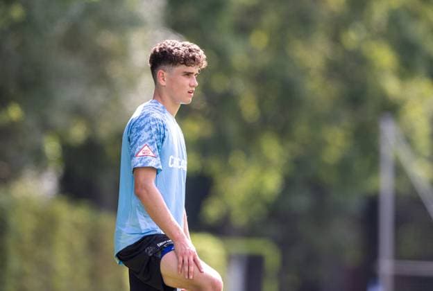 Fussball, Herren, Saison 2025 26, 2. Bundesliga, Hertha BSC, Training, Janne Berner (Hertha BSC), 20.08. 2025,