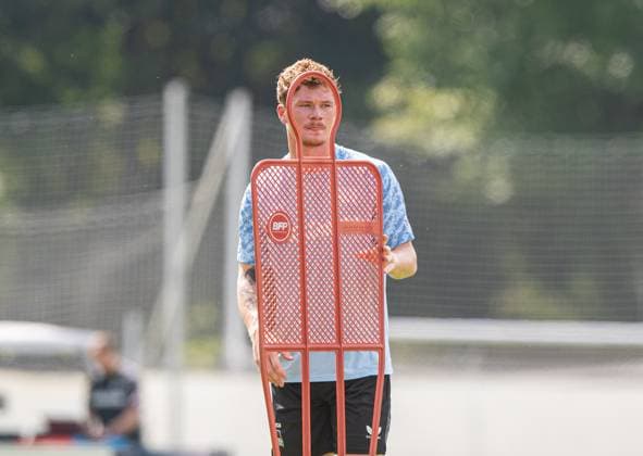 Fussball, Herren, Saison 2025 26, 2. Bundesliga, Hertha BSC, Training, Sebastian Grönning (Hertha BSC), 20.08. 2025,