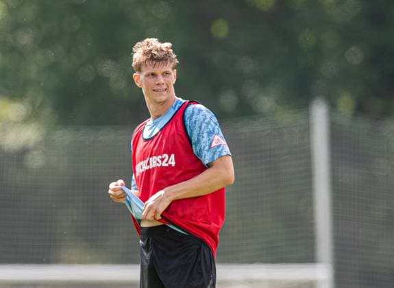 Fussball, Herren, Saison 2025 26, 2. Bundesliga, Hertha BSC, Training, Luca Schuler (Hertha BSC), 20.08. 2025,