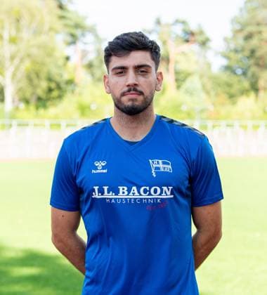 Ernes Smailovic; F.C. Hertha 03 Zehlendorf; Regionalliga Nordost, Porträttermin 2025 2026, 29.07.2025, Copyright: xSebastianxRäppold MatthiasxKochx