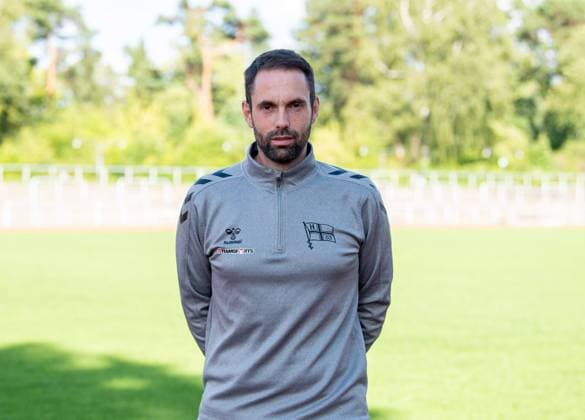 Trainer Steffen Israel; F.C. Hertha 03 Zehlendorf; Regionalliga Nordost, Porträttermin 2025 2026, 29.07.2025, Copyright: xSebastianxRäppold MatthiasxKochx