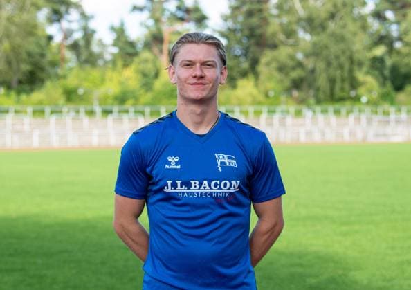 Jonas Burda; F.C. Hertha 03 Zehlendorf; Regionalliga Nordost, Porträttermin 2025 2026, 29.07.2025, Copyright: xSebastianxRäppold MatthiasxKochx