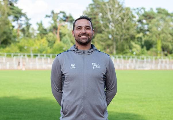Co-Trainer Sebastian Huke; F.C. Hertha 03 Zehlendorf; Regionalliga Nordost, Porträttermin 2025 2026, 29.07.2025, Copyright: xSebastianxRäppold MatthiasxKochx