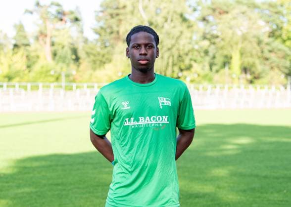 Torhüter Aladji Dieye; F.C. Hertha 03 Zehlendorf; Regionalliga Nordost, Porträttermin 2025 2026, 29.07.2025, Copyright: xSebastianxRäppold MatthiasxKochx