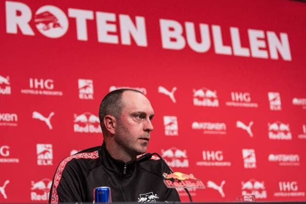 GER, Pressekonferenz RB Leipzig 21.08.2025, Trainingszentrum am Cottaweg, Leipzig, GER, Pressekonferenz RB Leipzig Presskonferenz von Ole Werner (Cheftrainer, RB Leipzig) vor dem Saisonstart der Bundesliga Â *** GER, Press conference RB Leipzig 21 08 2025, Training center at Cottaweg, Leipzig, GER, Press conference RB Leipzig Press conference by Ole Werner head coach, RB Leipzig before the start of the Bundesliga season Â nordphotoxGmbHxx xAlexanderxTrie nph00051