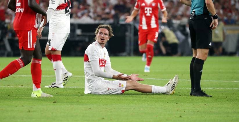 16.08.25 Franz-Beckenbauer-Supercup VfB Stuttgart - FC Bayern München Deutschland, Stuttgart, 16.08.2025, Fussball, Franz-Beckenbauer-Supercup, VfB Stuttgart - FC Bayern München: Nick Woltemade (VfB Stuttgart).