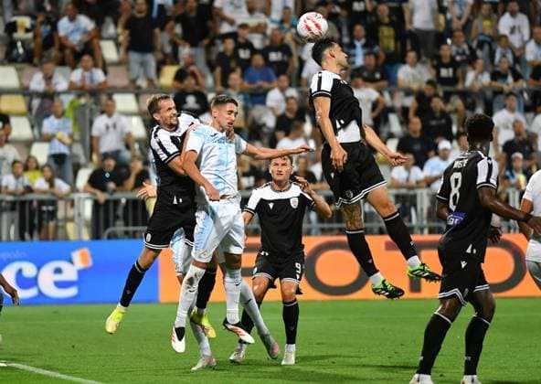 Rijeka, 210825. Rujevica Stadium. The first match of the 4th qualifying round of the UEFA Europa League Rijeka - PAOK. Photo: Damir Skomrlj CROPIX Copyright: xxDamirxSkomrljx xCROPIXx rijeka_paok2-210825