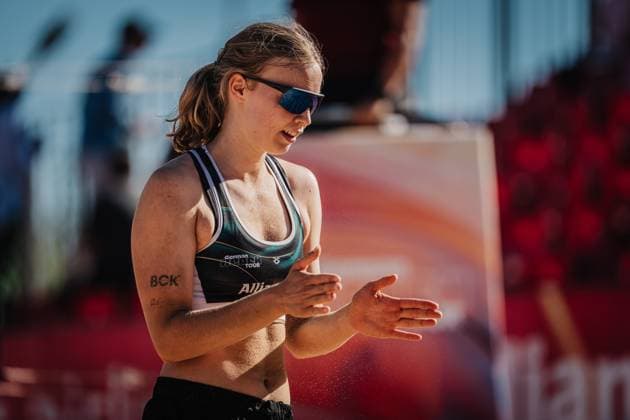 Beachvolleyball Frauen Allianz German Beach Tour 2025 Tourstop Berlin 21.08.2025 Josefine Schäkel Berlin Funkhaus Beach Berlin Deutschland