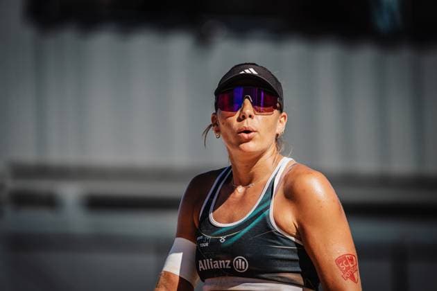 Beachvolleyball Frauen Allianz German Beach Tour 2025 Tourstop Berlin 21.08.2025 Leonie Klinke Berlin Funkhaus Beach Berlin Deutschland