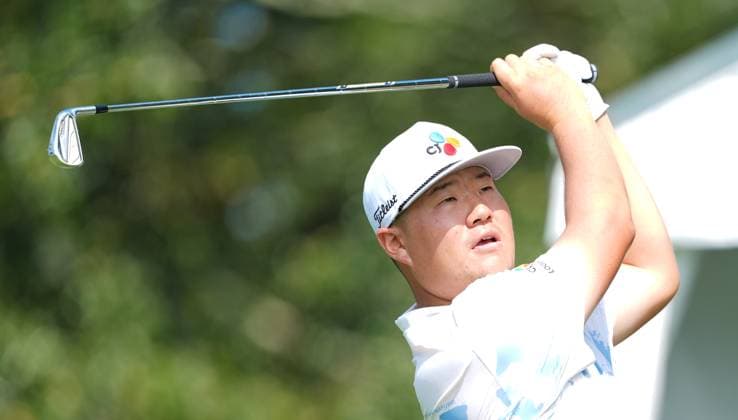 August 21, 2025, Atlanta, Georgia, USA: Sungjae Im (KOR) tees off the 2nd hole during the first round of the 2025 TOUR Championship at East Lake Golf Club. Atlanta USA - ZUMAw109 20250821_fap_w109_004 Copyright: xDebbyxWongx
