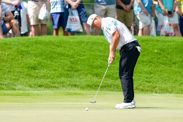 August 21, 2025, Atlanta, Georgia, USA: Sungjae Im (KOR) putts the 1st green during the first round of the 2025 TOUR Championship at East Lake Golf Club. Atlanta USA - ZUMAw109 20250821_fap_w109_024 Copyright: xDebbyxWongx