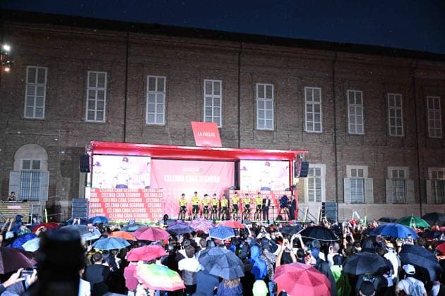 21-08-2025 Presentazione Squadre Vuelta A Espana 2025; 2025, Visma - Lease A Bike; Torino; 