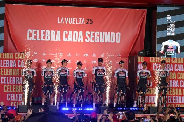 21-08-2025 Presentazione Squadre Vuelta A Espana 2025; 2025, Red Bull - Bora Hansgrohe; Torino; 