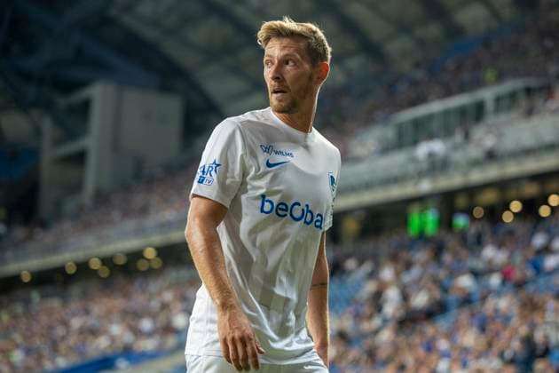 Lech Poznan vs KRC Genk - UEFA Europa League Patrik Hrosovsky during UEFA Europa League play-off match between Lech Poznan and KRC Genk at Poznan Stadium in Poznan,Poland on August 21, 2025 Poznan Poland  Copyright: xAndrzejxIwanczukx originalFilename:iwanczuk-lechpozn250821_npoMe.jpg