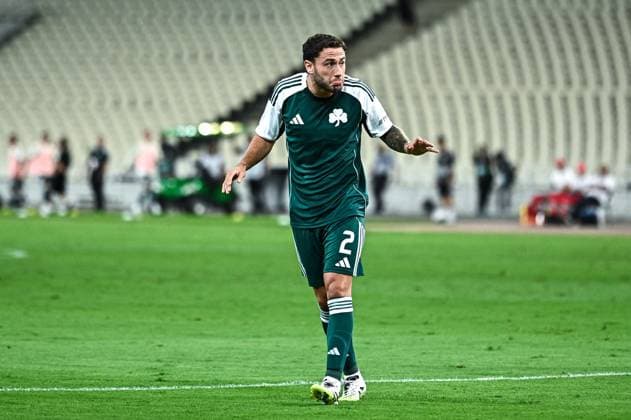 CALCIO - UEFA Europa League - Panathinaikos vs Samsunspor 2 Davide Calabria of Panathinaikos plays during the Europa League, Play-offs, 1st leg match between Panathinaikos and Samsunspor at OAKA Stadium on August 21, 2025, in Athens, Greece. Athens Greece  Copyright: xIPAxSport ABACAx