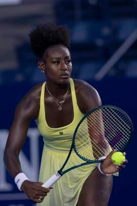 August 21, 2025, Monterrey, Nuevo Leon, Mexico: Alycia Parks (USA) in action against Rebecca A ramkovoÂ¡ (SVK) during their match at the Monterrey Open WTA, Tennis Damen 500. Monterrey Mexico - ZUMAo125 0831109775st Copyright: xAntonioxOjedax