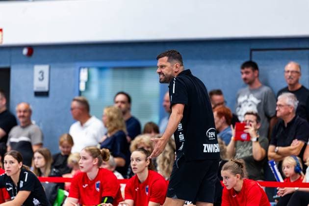 21.08.2025, GER, Handball, Frauen, Saison 2025 2026, 1.BL Alsco Frauen Handball Bundesliga, Testspiel, Thueringer HC - BSV Sachsen Zwickau Norman Rentsch (BSV Sachsen Zwickau) 99974 Mühlhausen Goermar Görmar-Halle Thüringen Deutschland