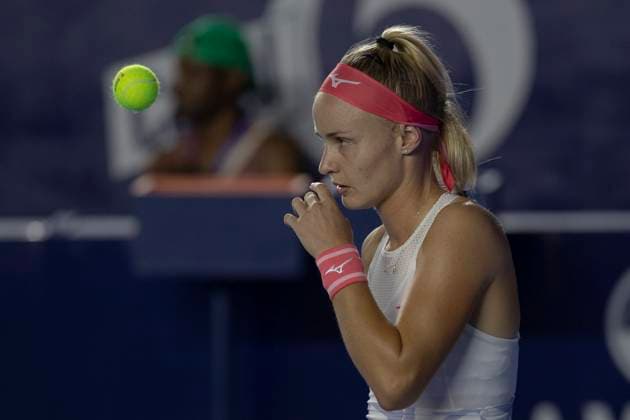 August 21, 2025, Monterrey, Nuevo Leon, Mexico: Rebecca A ramkovoÂ¡ (SVK) in action against Alycia Parks (USA) during their match at the Monterrey Open WTA, Tennis Damen 500. Monterrey Mexico - ZUMAo125 0831109788st Copyright: xAntonioxOjedax
