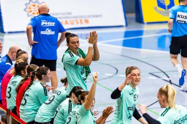 21.08.2025, GER, Handball, Frauen, Saison 2025 2026, 1.BL Alsco Frauen Handball Bundesliga, Testspiel, Thueringer HC - BSV Sachsen Zwickau Jana Scheib (Thueringer HC,20) 99974 Mühlhausen Goermar Görmar-Halle Thüringen Deutschland