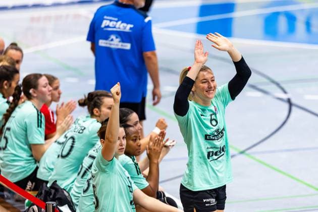 21.08.2025, GER, Handball, Frauen, Saison 2025 2026, 1.BL Alsco Frauen Handball Bundesliga, Testspiel, Thueringer HC - BSV Sachsen Zwickau Nathalie Hendrikse (Thueringer HC,6) 99974 Mühlhausen Goermar Görmar-Halle Thüringen Deutschland