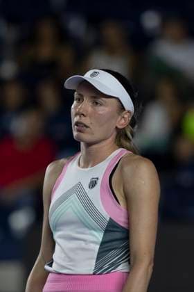 August 21, 2025, Monterrey, Nuevo Leon, Mexico: Yekaterina AleksoÂ¡ndrova (RUS) in action against Linda Noskova (CZE) during their match at the Monterrey Open WTA, Tennis Damen 500. Monterrey Mexico - ZUMAo125 0831114391st Copyright: xAntonioxOjedax