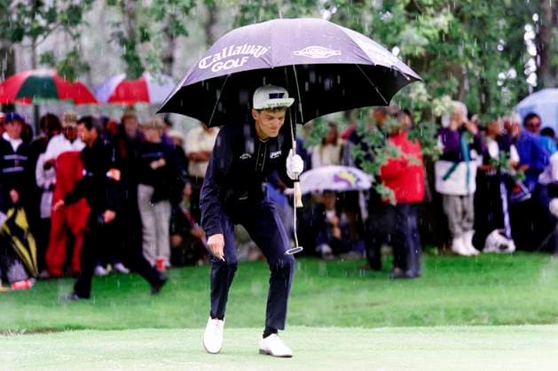 970731 Golf, Scandinavian Masters: Jesper Parnevik, Sverige. *** 970731 Golf, Scandinavian Masters Jesper Parnevik, Sweden  Copyright: BILDBYRAN BB970731BB030