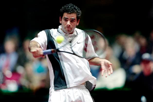 971128 Tennis, Davis Cup, Final, Sverige - USA: Pete Sampras, USA. *** 971128 Tennis, Davis Cup, Final, Sweden USA Pete Sampras, USA  Copyright: BILDBYRAN BB971128BB035