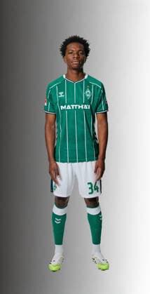 offizieller Portraittermin SV Werder Bremen 2025 2026 Wesley Adeh (Werder Bremen 34); 1.BL Porträttermin 2025 2026,