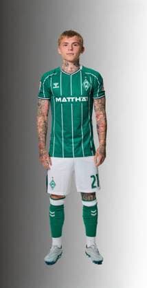 offizieller Portraittermin SV Werder Bremen 2025 2026 Isak Hansen-Aaroen Hansen-Aaroen (SV Werder Bremen 21); 1.BL Porträttermin 2025 2026,