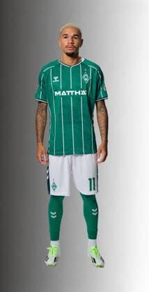offizieller Portraittermin SV Werder Bremen 2025 2026 Justin Njinmah (SV Werder Bremen 11); 1.BL Porträttermin 2025 2026,