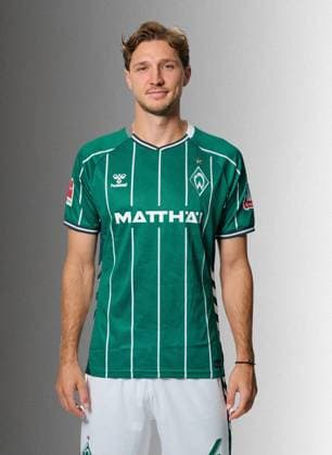 offizieller Portraittermin SV Werder Bremen 2025 2026 Niklas Stark (Werder Bremen 04); 1.BL Porträttermin 2025 2026,