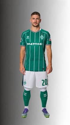 offizieller Portraittermin SV Werder Bremen 2025 2026 Romano Schmid (Werder Bremen 20); 1.BL Porträttermin 2025 2026,