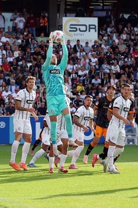 22.08.2025, xrekx, Fussball 2.Bundesliga, SV Elversberg - 1.FC Kaiserslautern v.l. Nicolas Kristof (SV 07 Elversberg) (DFL DFB REGULATIONS PROHIBIT ANY USE OF PHOTOGRAPHS as IMAGE SEQUENCES and or QUASI-VIDEO) Elversberg