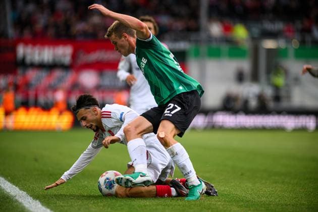 MUNSTER, GERMANY - 22 AUGUST, 2025: Jano ter Horst, Berkay Yilmaz, The football match of 2.Bundesliga SC Preussen Munster 1. FC Nurnberg at LVM-Preussenstadion  Copyright: xVITALIIxKLIUIEVx
