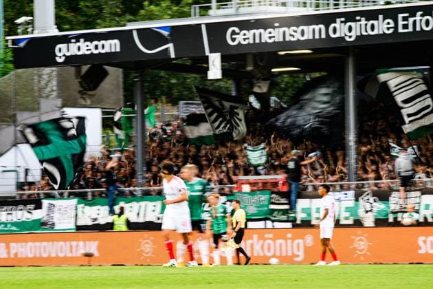MUNSTER, GERMANY - 22 AUGUST, 2025: support, The football match of 2.Bundesliga SC Preussen Munster 1. FC Nurnberg at LVM-Preussenstadion  Copyright: xVITALIIxKLIUIEVx