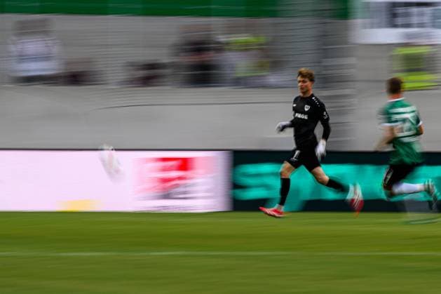 MUNSTER, GERMANY - 22 AUGUST, 2025: Johannes Schenk, The football match of 2.Bundesliga SC Preussen Munster 1. FC Nurnberg at LVM-Preussenstadion  Copyright: xVITALIIxKLIUIEVx