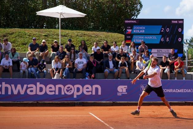 ATP50 Challenger Schwaben Open, Augsburg, 22.08.2025 Cedrik-Marcel Stebe (GER; Germany) ATP50 Challenger Schwaben Open, Augsburg, 22.08.2025 Copyright: xBEAUTIFULxSPORTSx Pajonkx
