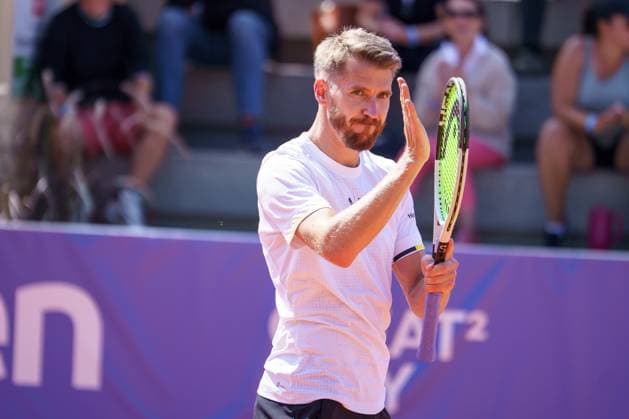 ATP50 Challenger Schwaben Open, Augsburg, 22.08.2025 Cedrik-Marcel Stebe (GER; Germany) nach dem gewonnenen Halbfinale ATP50 Challenger Schwaben Open, Augsburg, 22.08.2025 Copyright: xBEAUTIFULxSPORTSx Pajonkx