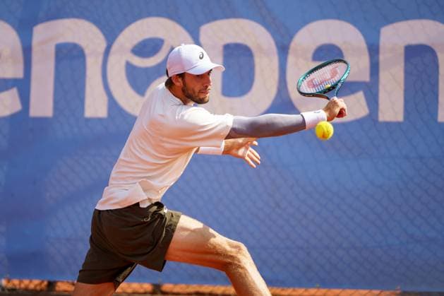 ATP50 Challenger Schwaben Open, Augsburg, 22.08.2025 Henri Squire (GER; Germany) ATP50 Challenger Schwaben Open, Augsburg, 22.08.2025 Copyright: xBEAUTIFULxSPORTSx Pajonkx